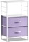 Sorbus Nightstand 2-Drawer Shelf Storage - Bedside Furniture & End Table Chest Dresser with Steel Frame, Wood Top & Easy Pull Fabric Bins for Home, Bedroom, Closets, Bathroom, Office & College Dorm